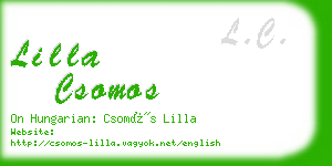 lilla csomos business card